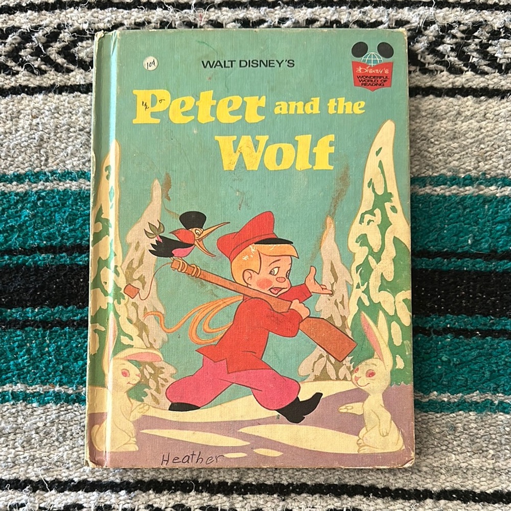 Walt Disney Productions *Vintage* Peter and the Wolf Hardback Children's Book